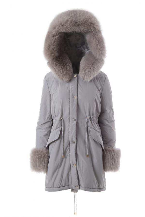 Milano Parka trimmer with fox fur