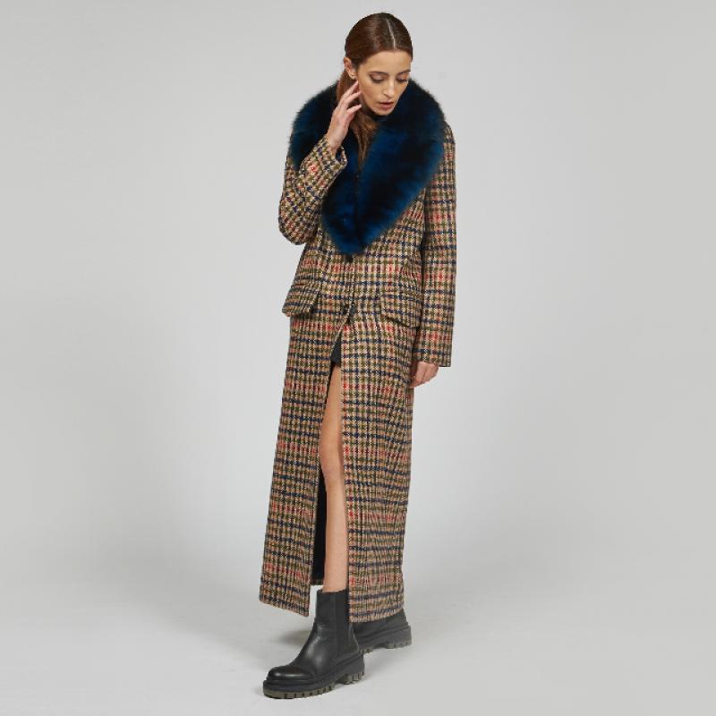 WOOL AND SABLE COAT