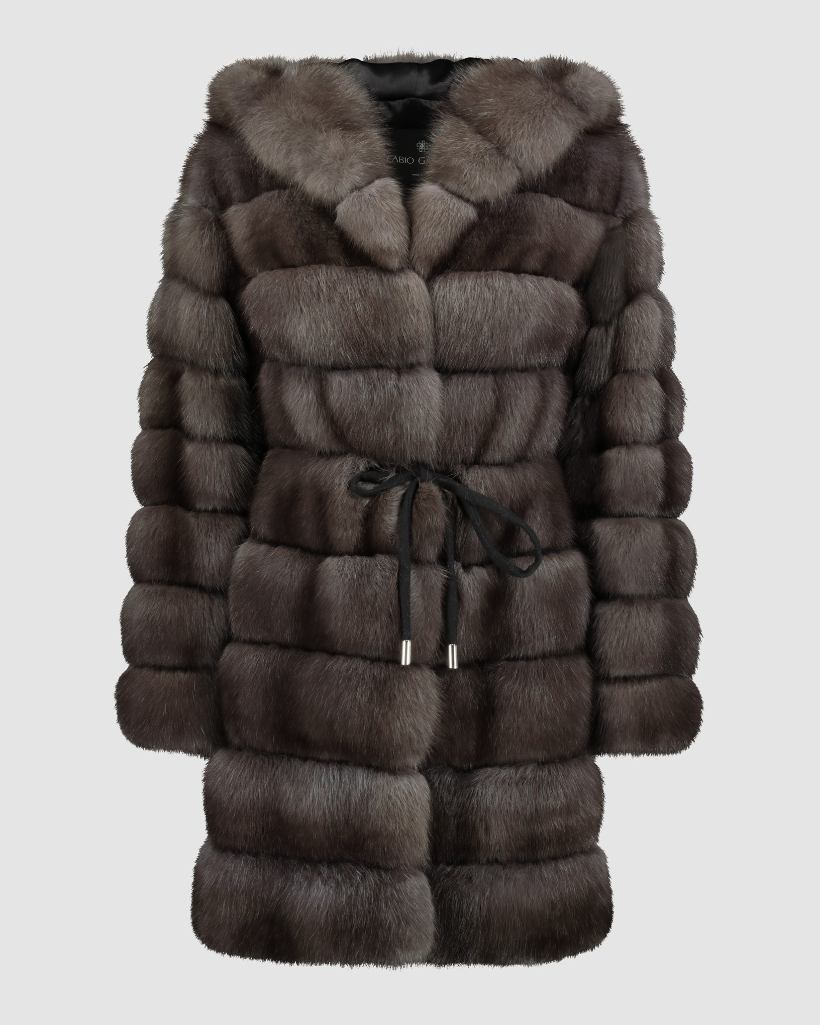 HOODED RUSSIAN SABLE COAT 